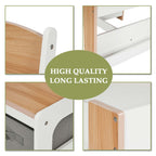 Kinder Tisch- und Stuhlset aus Holz, Weiß, Rechteckig