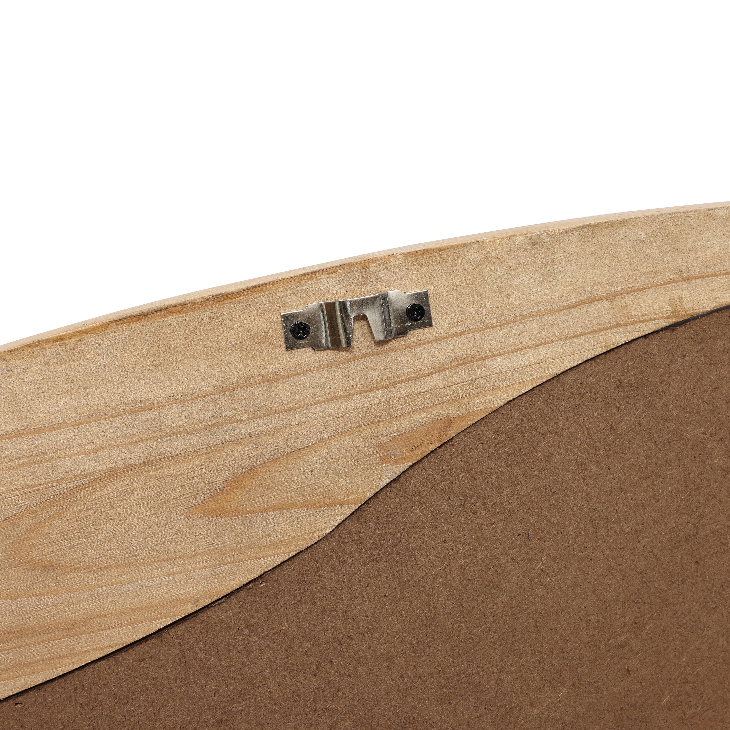 Flow Wandspiegel mit Holzrahmen in organischer Form