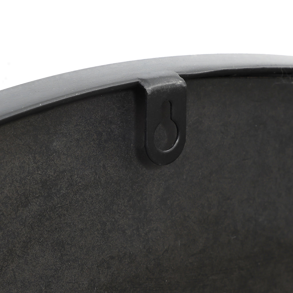 Runder Metall-Wandspiegel mit Goldcrack-Design – Moderner Deko-Spiegel für Wohnzimmer