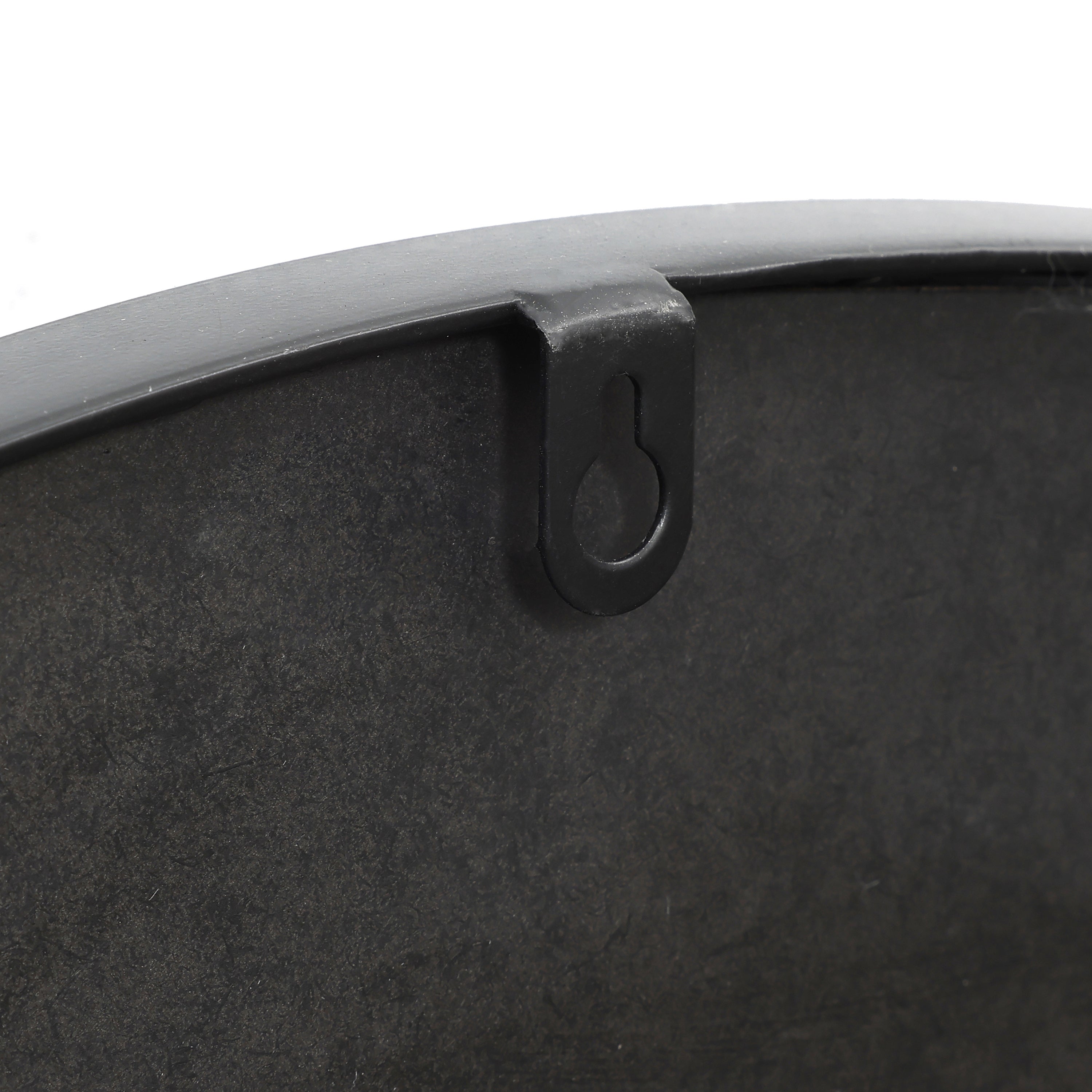 Runder Metall-Wandspiegel mit Goldcrack-Design – Moderner Deko-Spiegel für Wohnzimmer