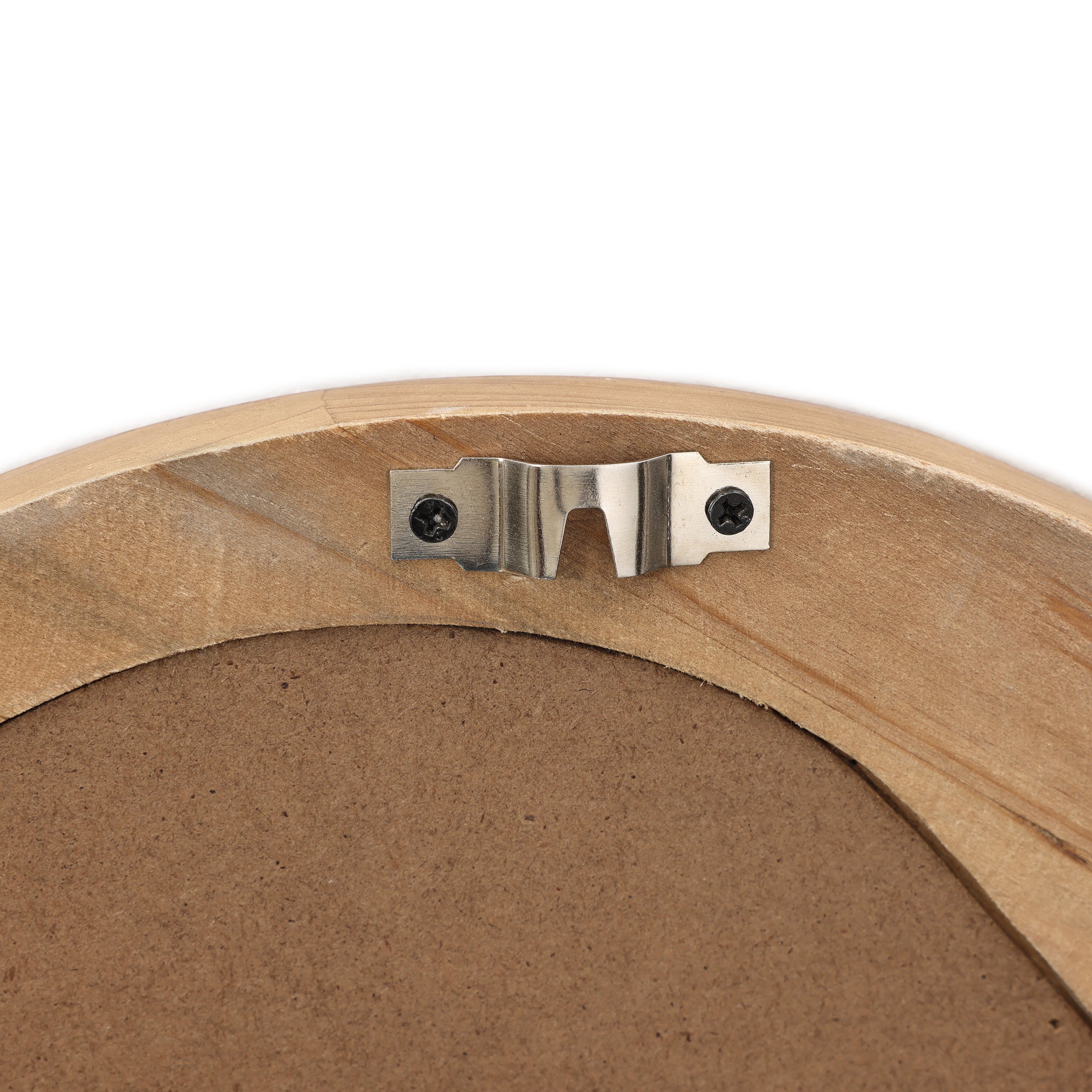 Flow Wandspiegel mit Rahmen aus Naturholz