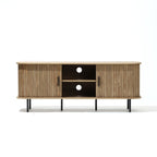 TV-Lowboard mit Schiebetüren und Kabeldurchlass