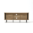 TV-Lowboard mit Schiebetüren und Kabeldurchlass