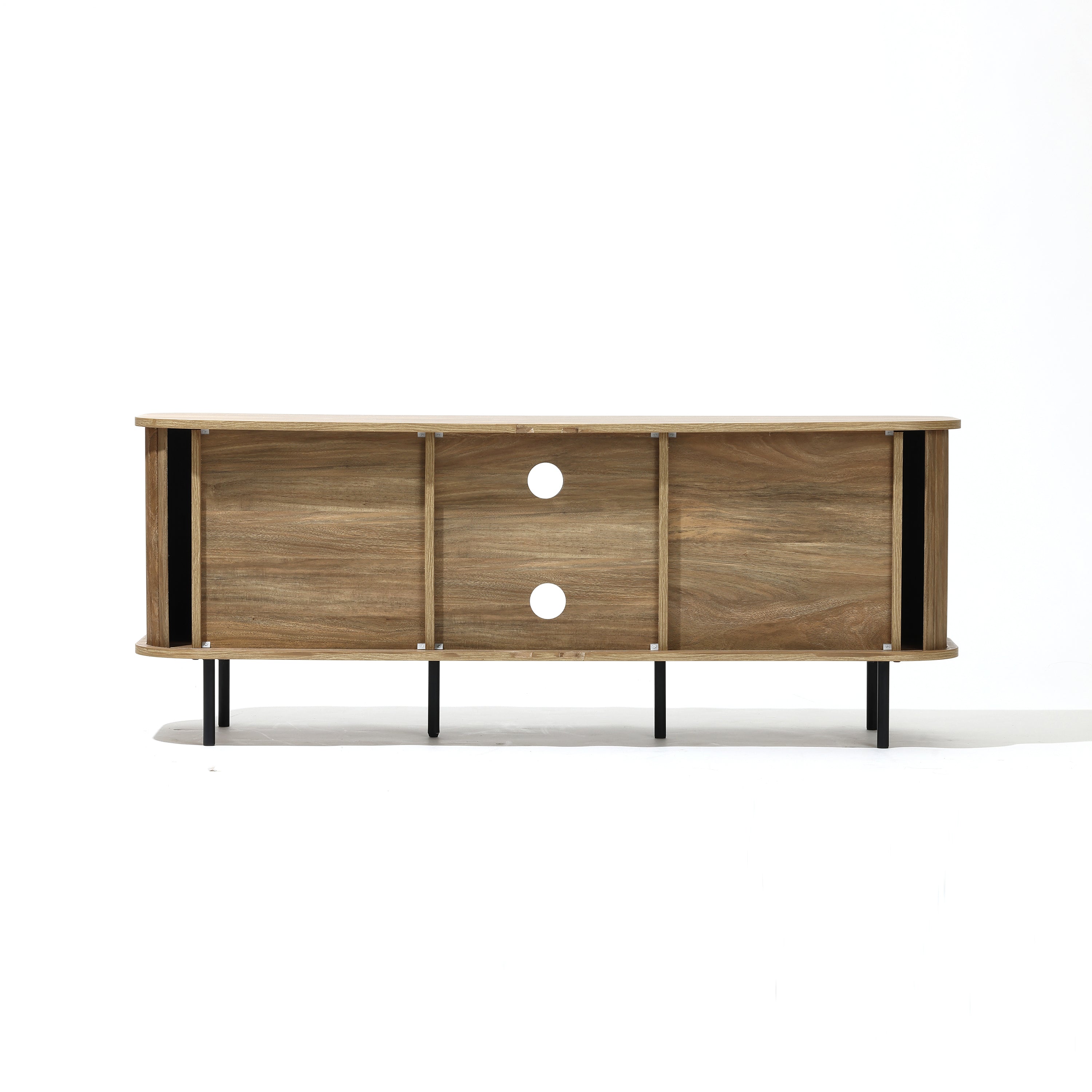 TV-Lowboard mit Schiebetüren und Kabeldurchlass