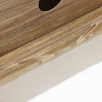 TV-Lowboard mit Schiebetüren und Kabeldurchlass