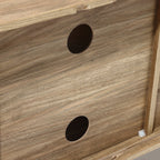 TV-Lowboard mit Schiebetüren und Kabeldurchlass