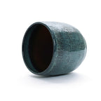 Marina runder Keramik Pflanzentopf, grau glasiert