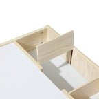 Kinder-Maltisch mit 2 Stühlen, doppelseitiger Tafel und Stauraum