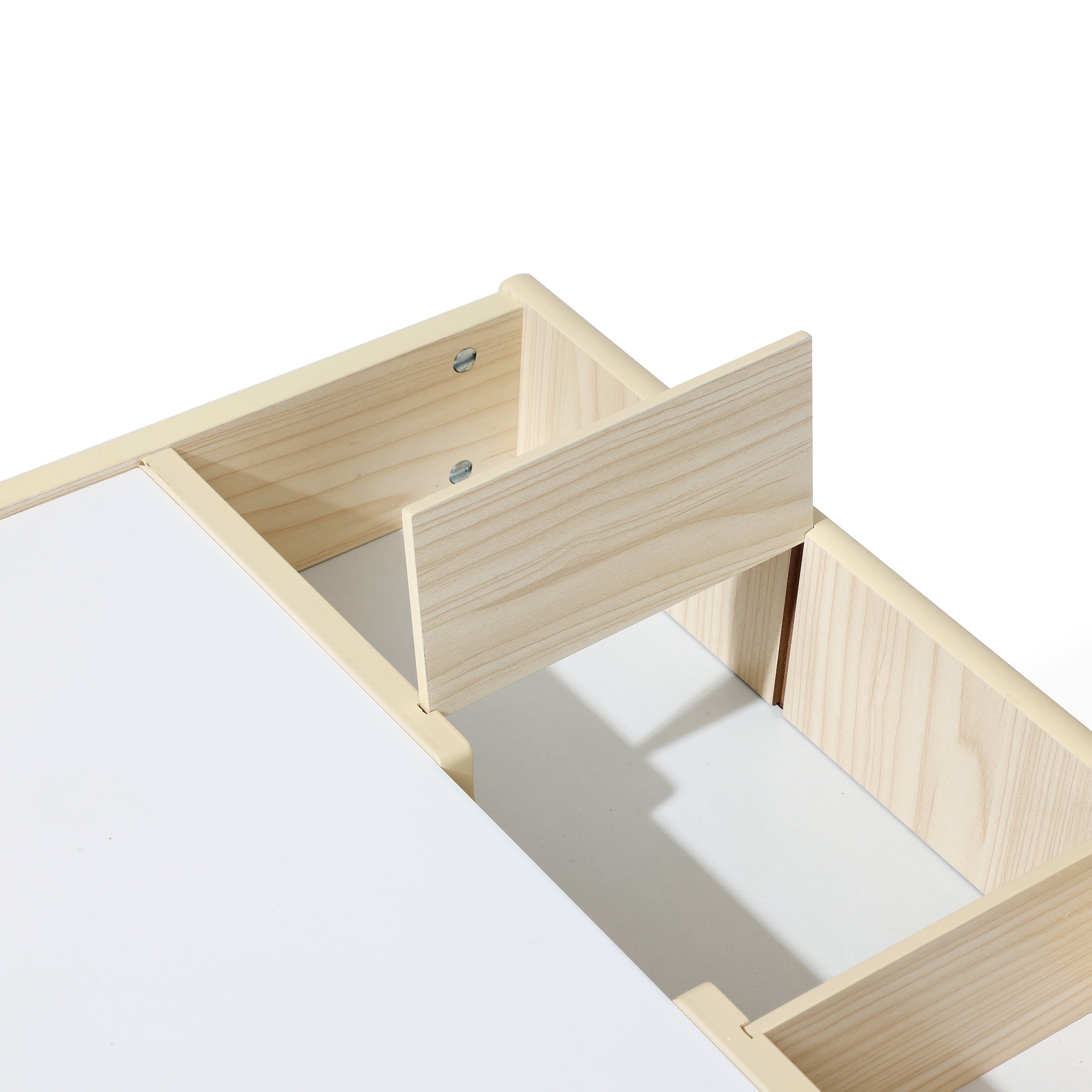 Kinder-Maltisch mit 2 Stühlen, doppelseitiger Tafel und Stauraum