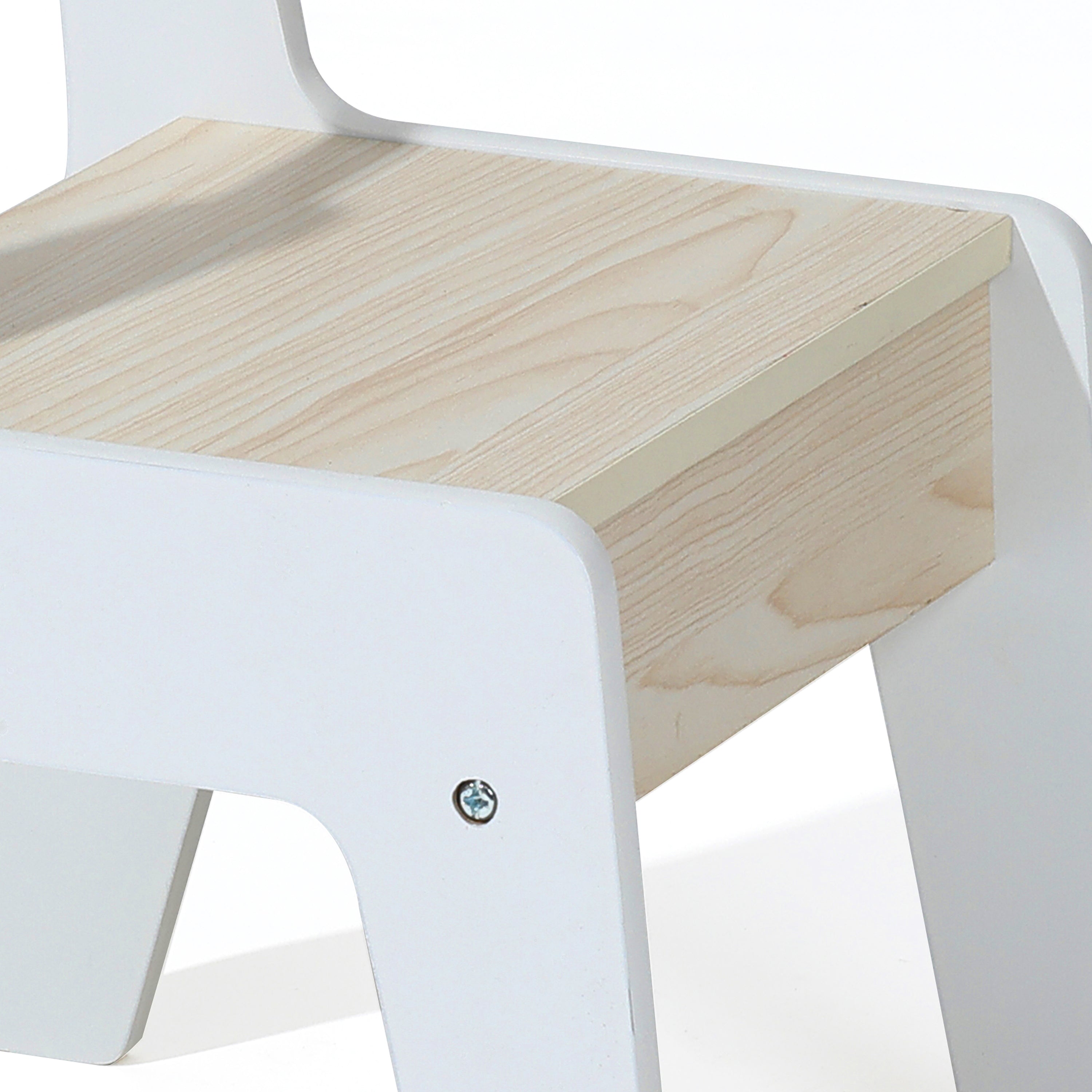 Kinder-Maltisch mit 2 Stühlen, doppelseitiger Tafel und Stauraum