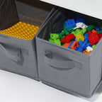 Kinder-Schreibtisch mit Bücherregal, 2 Stühlen und Papierrollenhalter, Weiß/Natur