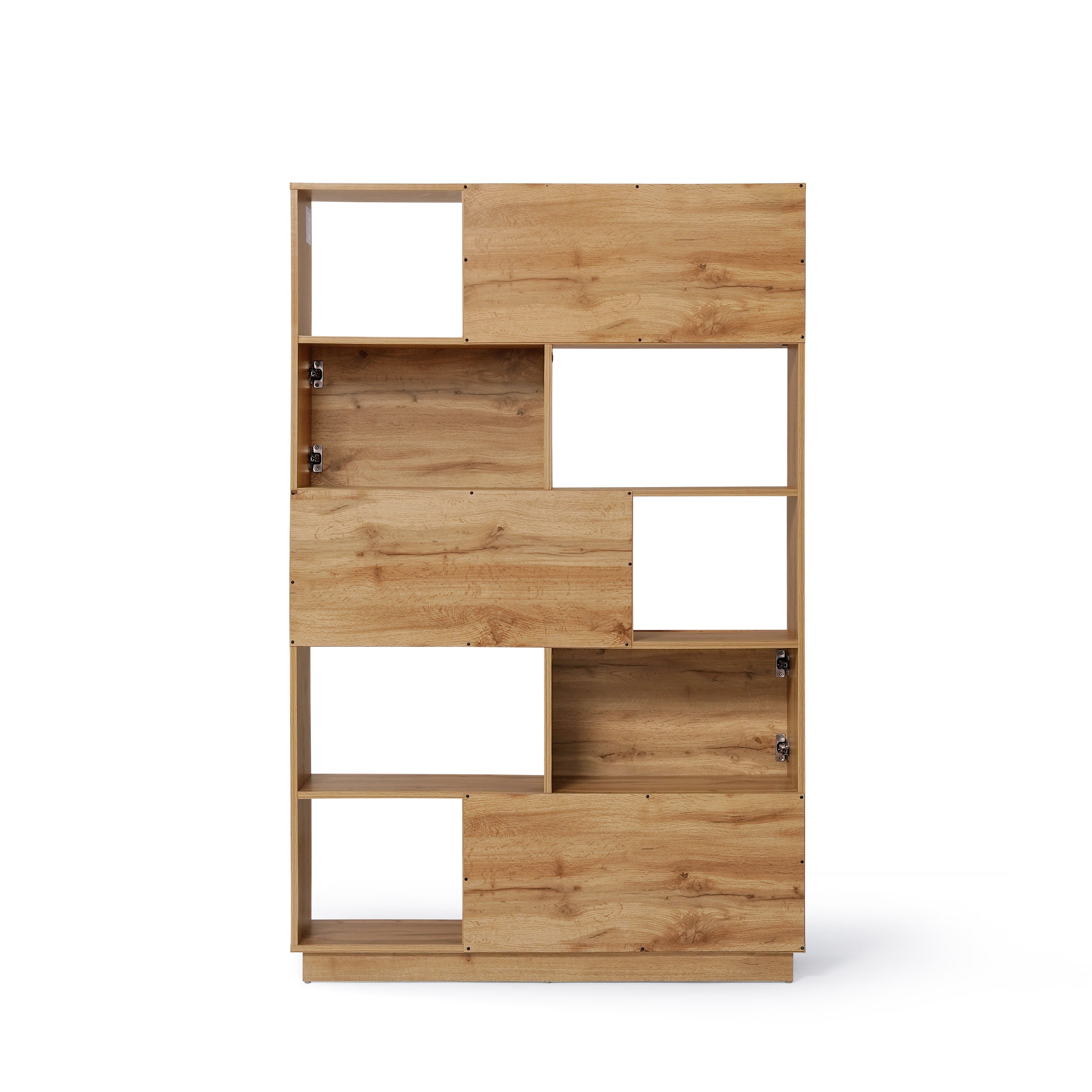 Bücherregal in Holzoptik mit Schrankfächern