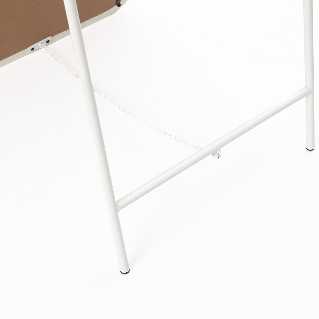 Schmaler Bogen-Form Ganzkörper-Spiegel in Weiß – Moderner Standspiegel für Schlafzimmer & Ankleidezimmer