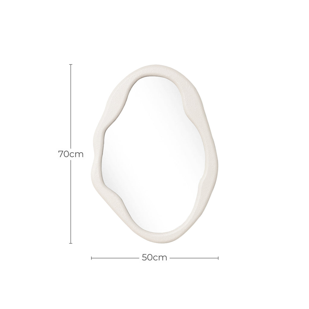 Irreguläre Fluid-Form Wandspiegel – Moderner Deko-Spiegel mit Organic Design für Wohnraum