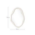 Irreguläre Fluid-Form Wandspiegel – Moderner Deko-Spiegel mit Organic Design für Wohnraum