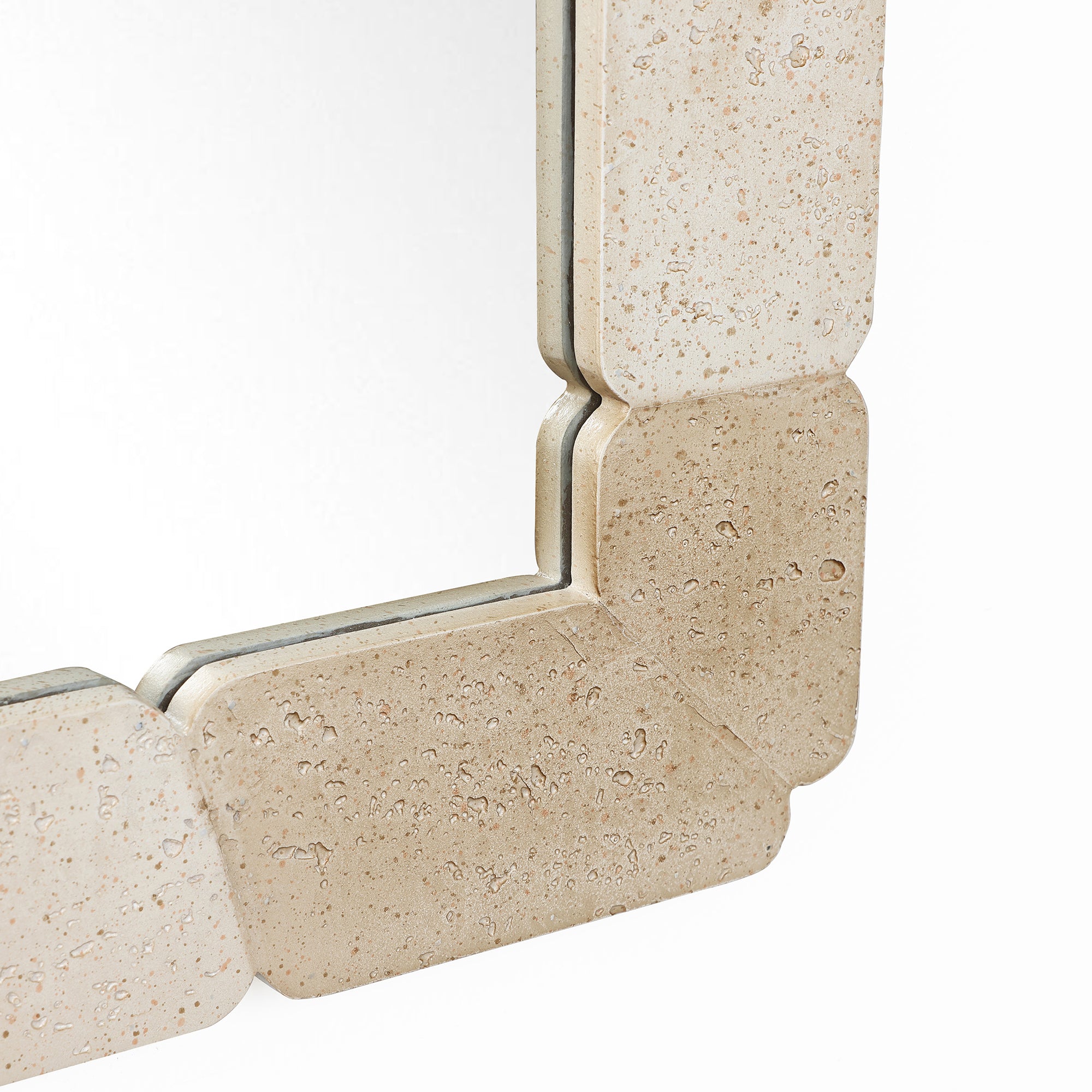 Arkaden-Form Ganzkörper-Spiegel – Steinmuster 拼接 Rahmen Deko-Spiegel für Wohnraum