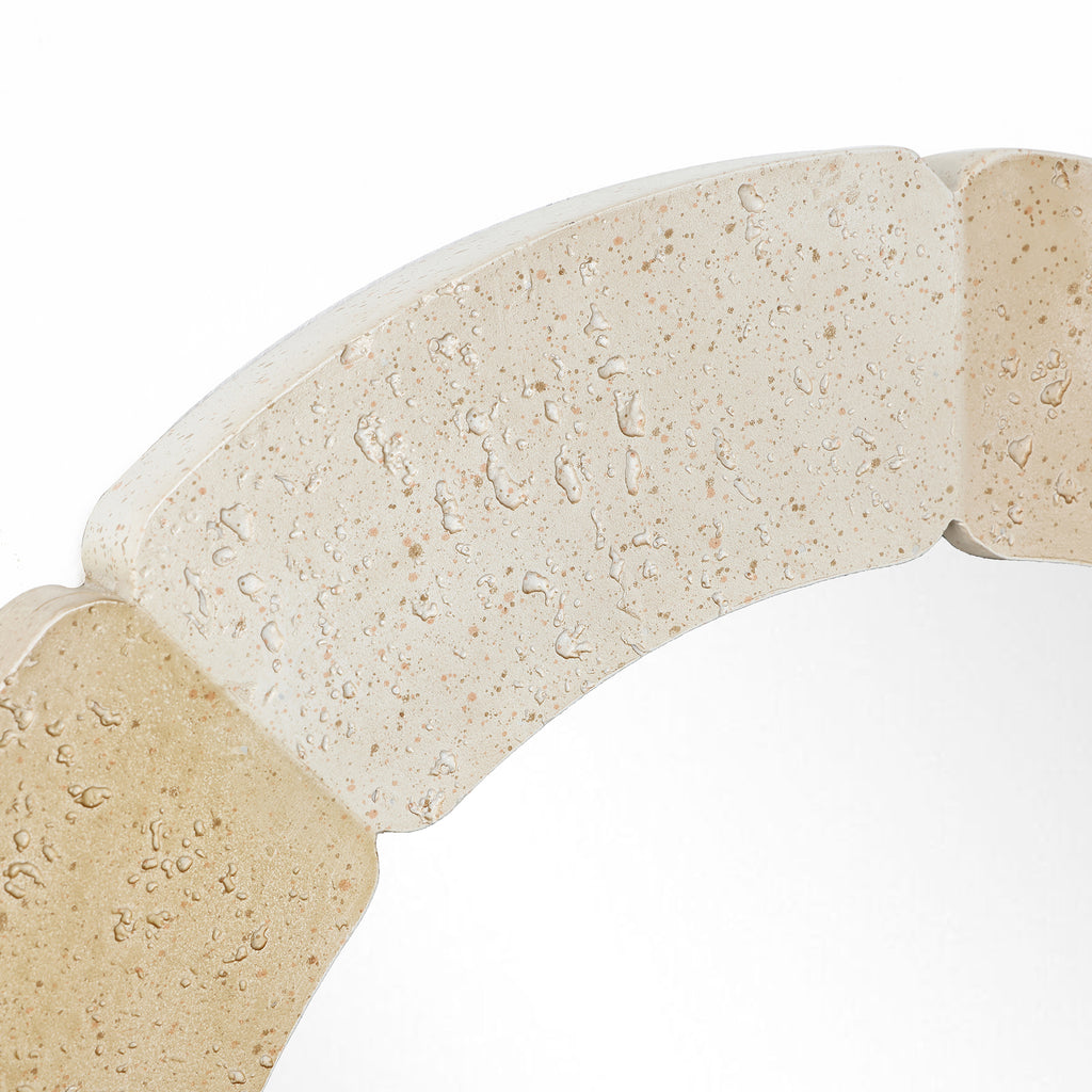 Arkaden-Form Ganzkörper-Spiegel – Steinmuster 拼接 Rahmen Deko-Spiegel für Wohnraum