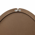 Elliptischer Steinmuster Wandspiegel – Ganzkörper-Spiegel mit Texturiertem Rahmen für Wohnraum