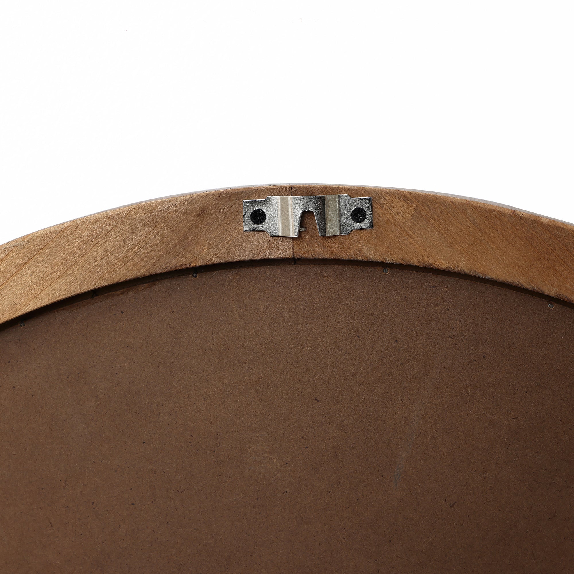 Runder 3D-Geometrie Holz-Wandspiegel – Deko-Spiegel mit Strukturiertem Rahmen für Wohnraum