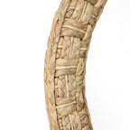 Runder Seegras-Gewebe Wandspiegel – Boho-Style Deko-Spiegel mit Naturrahmen für Wohnraum