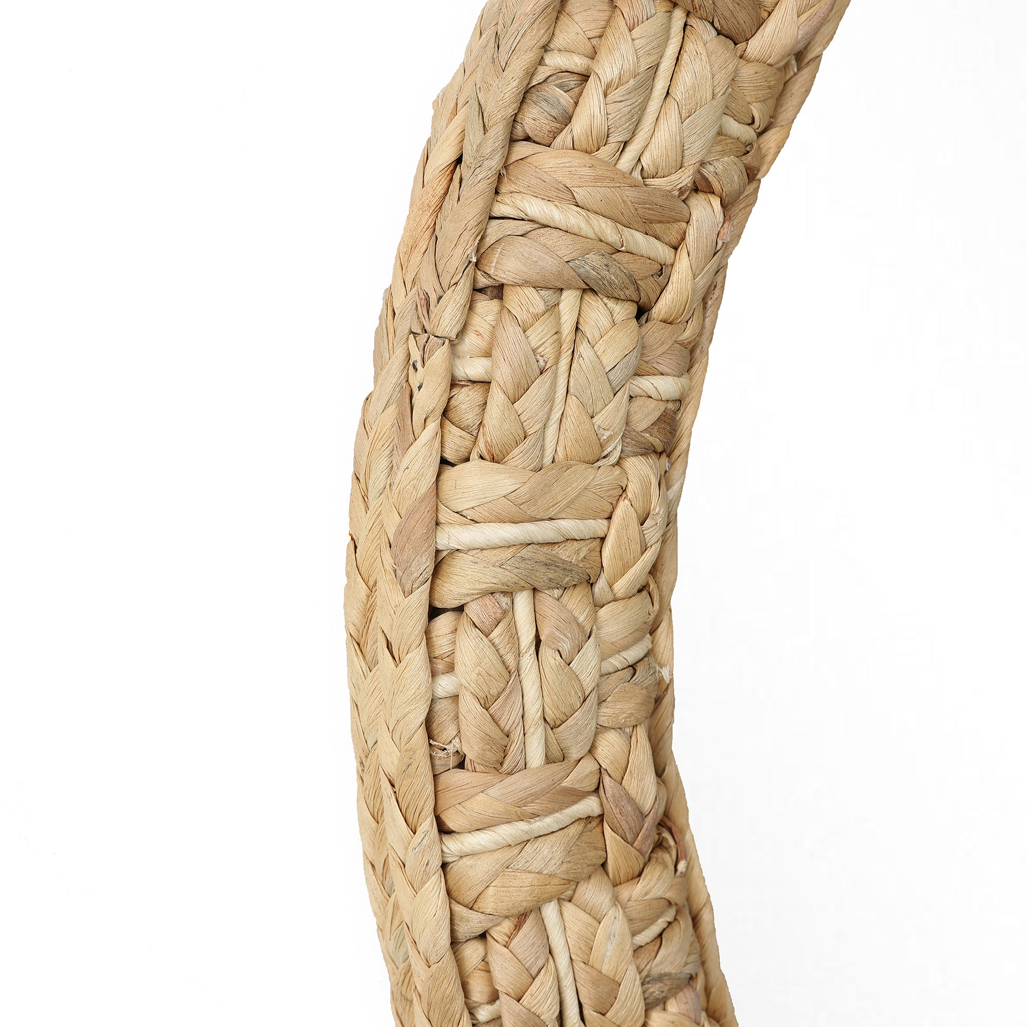 Runder Seegras-Gewebe Wandspiegel – Boho-Style Deko-Spiegel mit Naturrahmen für Wohnraum