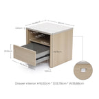 Moderner Nachttisch in Holzoptik mit Stauraum