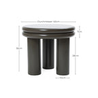 Runder Beistelltisch in Dunkelgrün – vielseitig als Sofa- oder Nachttisch