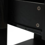 Nachttisch in Marmoroptik 55 cm – Beistelltisch mit Schublade und Ablagefach