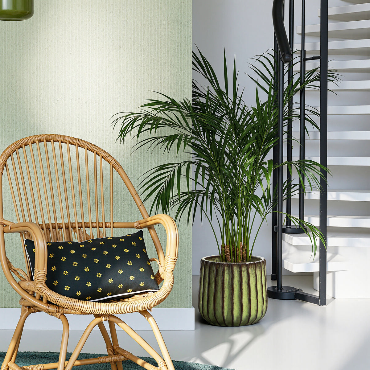 Hometopia Keramik Blumentopf, rund, mit Ablaufloch, Ø 23 cm, Olivgrün,Keramik,Frostsicher Wetterfest,Massiver Pflanzkübel mit Drainage-Loch ideal für Balkon&Garten,Terrasse,Wohnzimmer Ø23xH21 cm