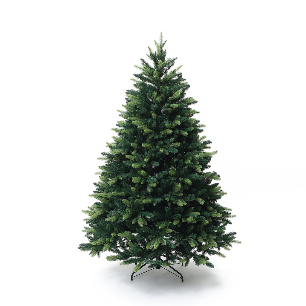 180 cm künstlicher Weihnachtsbaum – Kompaktes Modell mit 1893 Zweige (PE+PVC), Ø 126 cm, inkl. stabilem Metallständer