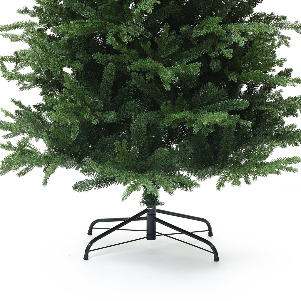 180 cm künstlicher Weihnachtsbaum – Klassisches Design mit 2565 Zweigen (PE+PVC), Ø 120 cm, inkl. stabilem Metallständer