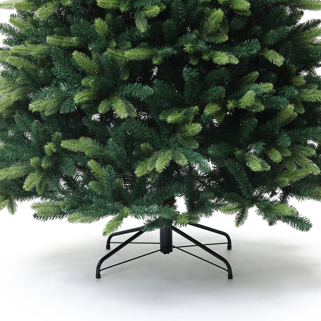 180 cm künstlicher Weihnachtsbaum – Kompaktes Modell mit 1893 Zweige (PE+PVC), Ø 126 cm, inkl. stabilem Metallständer