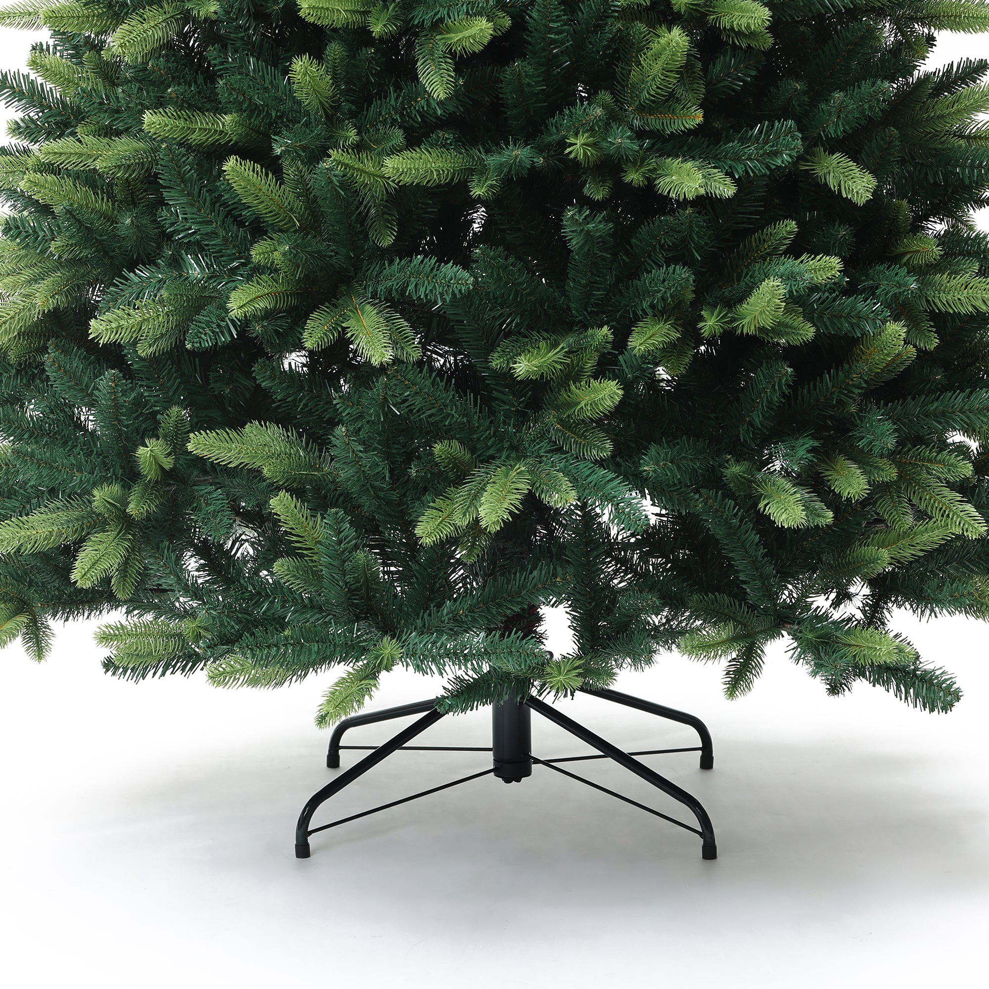 180 cm künstlicher Weihnachtsbaum – Kompaktes Modell mit 1893 Zweige (PE+PVC), Ø 126 cm, inkl. stabilem Metallständer