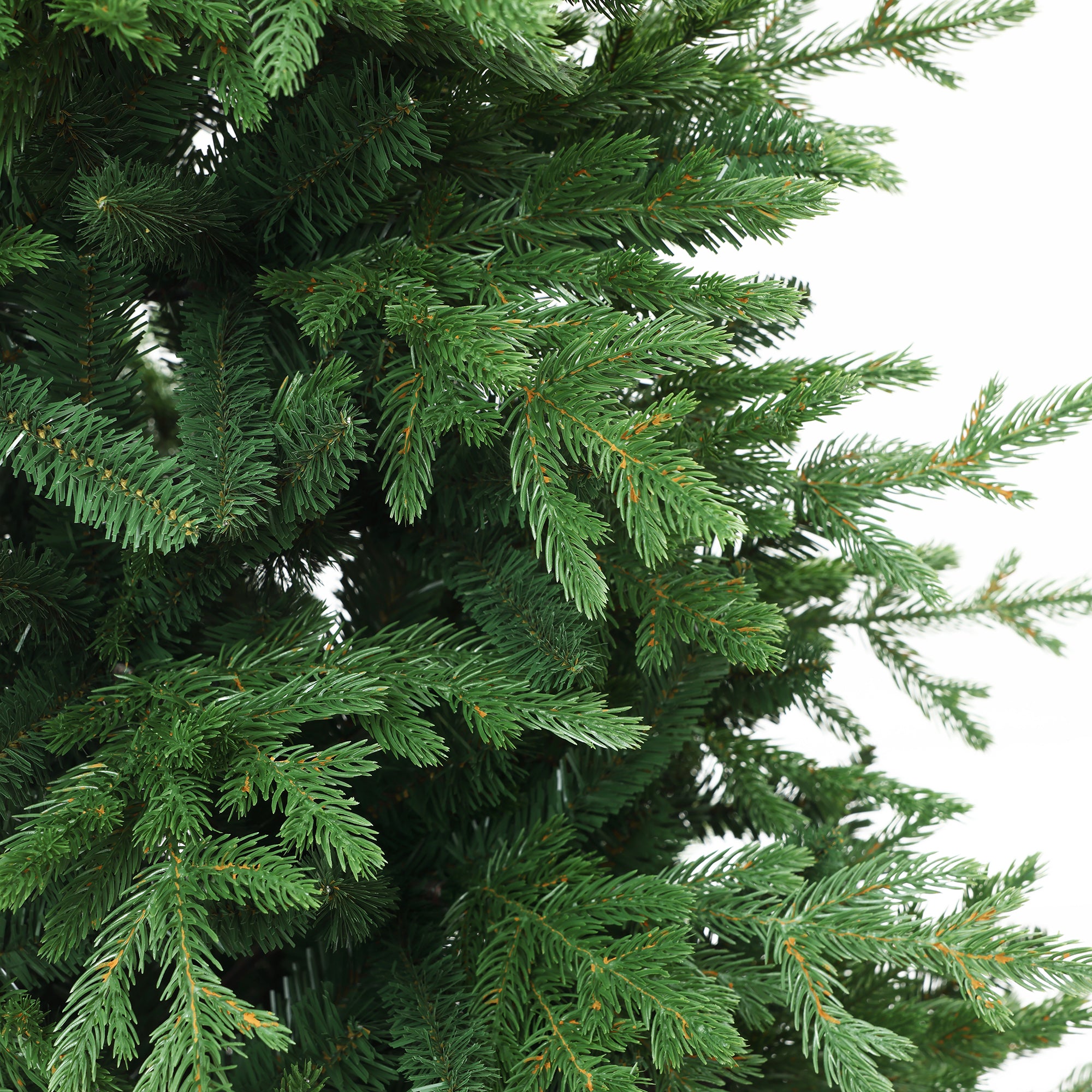 180 cm künstlicher Weihnachtsbaum – Klassisches Design mit 2565 Zweigen (PE+PVC), Ø 120 cm, inkl. stabilem Metallständer