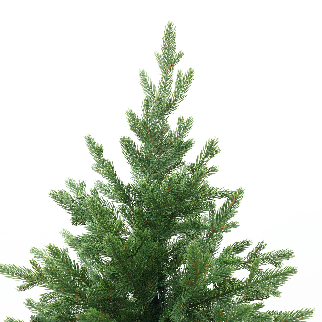 180 cm künstlicher Weihnachtsbaum – Klassisches Design mit 2565 Zweigen (PE+PVC), Ø 120 cm, inkl. stabilem Metallständer