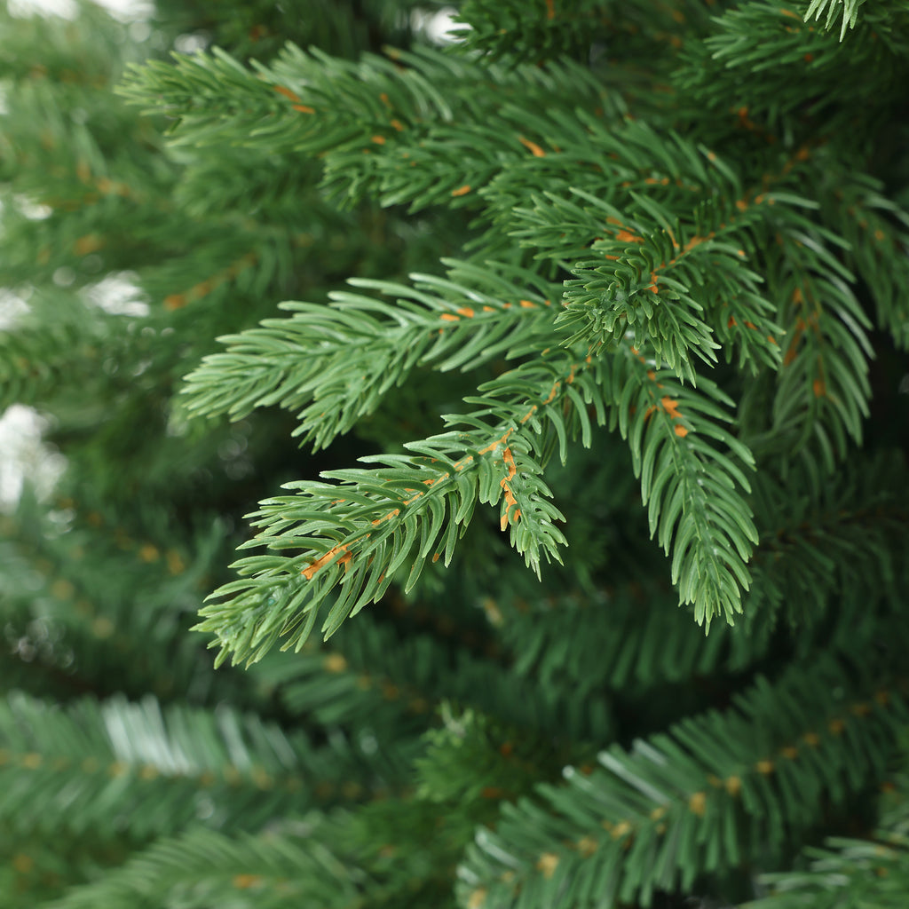 180 cm künstlicher Weihnachtsbaum – Klassisches Design mit 2565 Zweigen (PE+PVC), Ø 120 cm, inkl. stabilem Metallständer