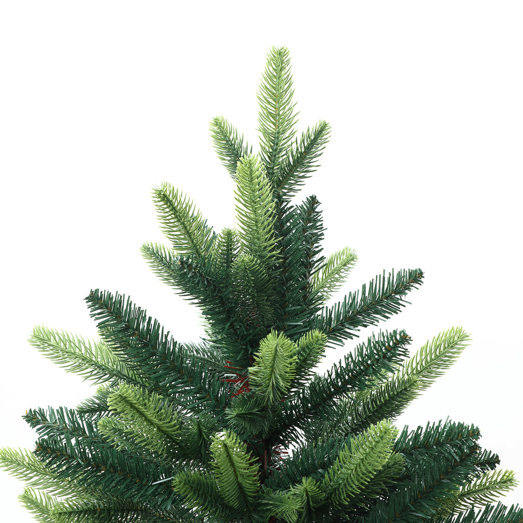 180 cm künstlicher Weihnachtsbaum – Kompaktes Modell mit 1893 Zweige (PE+PVC), Ø 126 cm, inkl. stabilem Metallständer