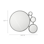 Runden Metall-Wandspiegel-Set – Moderner Deko-Spiegel