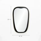 Organischer Wandspiegel mit Zweifarbigem Rand – Moderner Deko-Spiegel