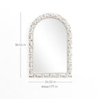 Deko-Spiegel mit Vintage-Holzrahmen – Rustikaler Wandspiegel für Wohnzimmer