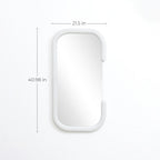 Weiße C-förmige Wandspiegel als Akzent- und Schminktischspiegel