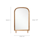 Horizon-Serie Bogen-Holzspiegel mit abnehmbaren Beinen