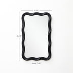 Wellenförmiger Kunststoff-Wandspiegel – Moderner Deko-Spiegel