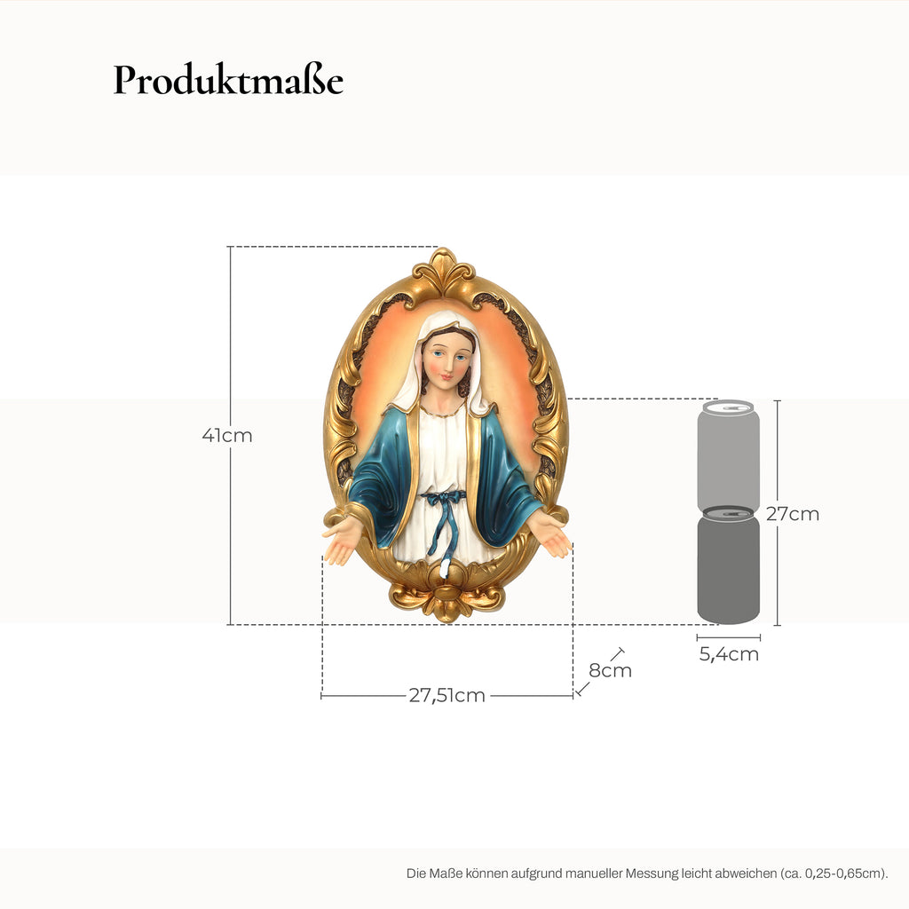 Maria 3D-Relief-Wanddeko