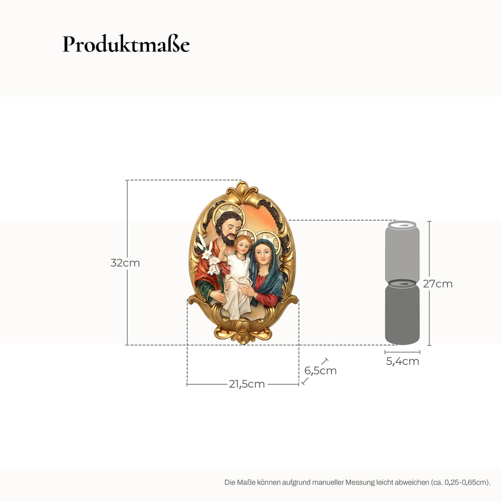 3D-Wanddekoration Heilige Familie