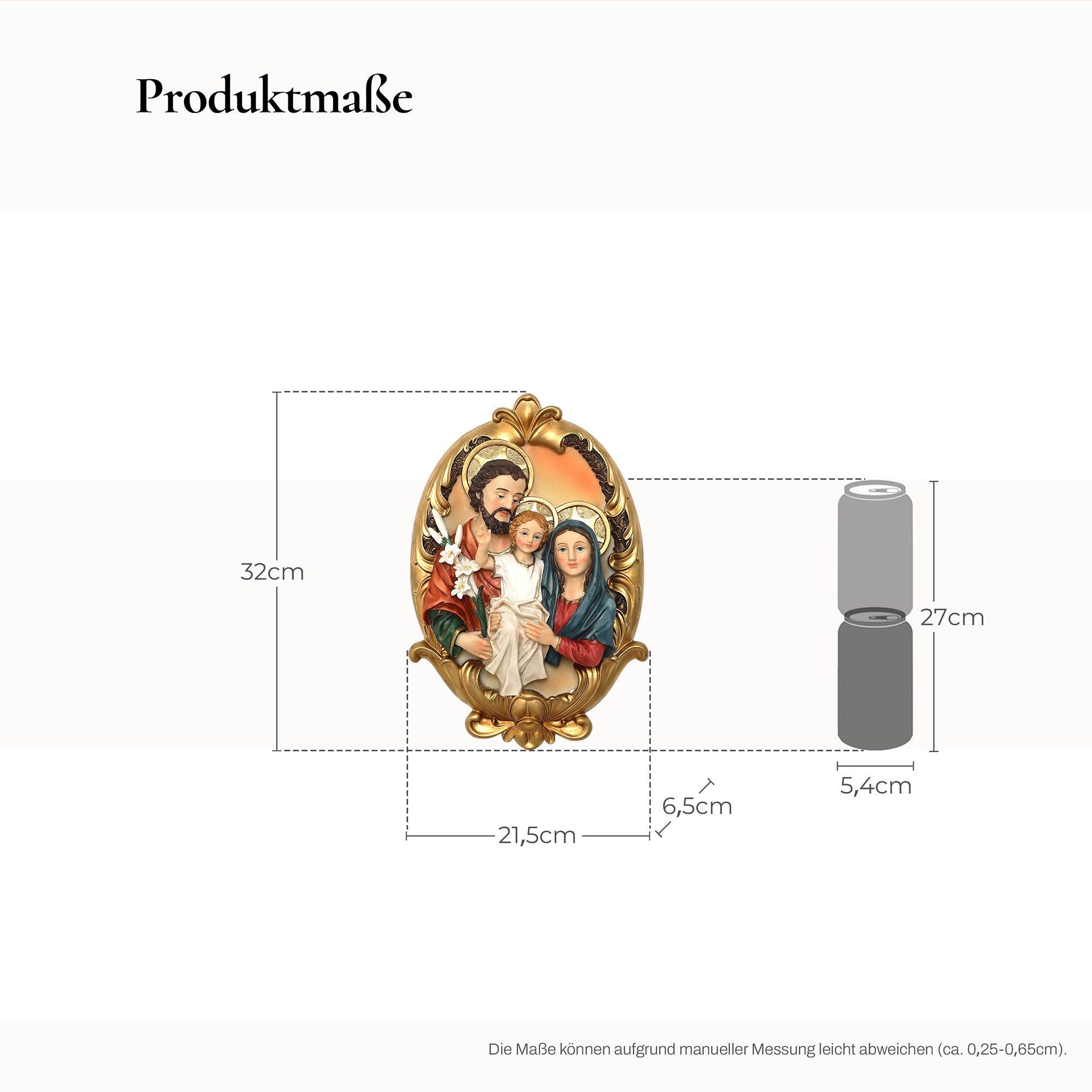 3D-Wanddekoration Heilige Familie