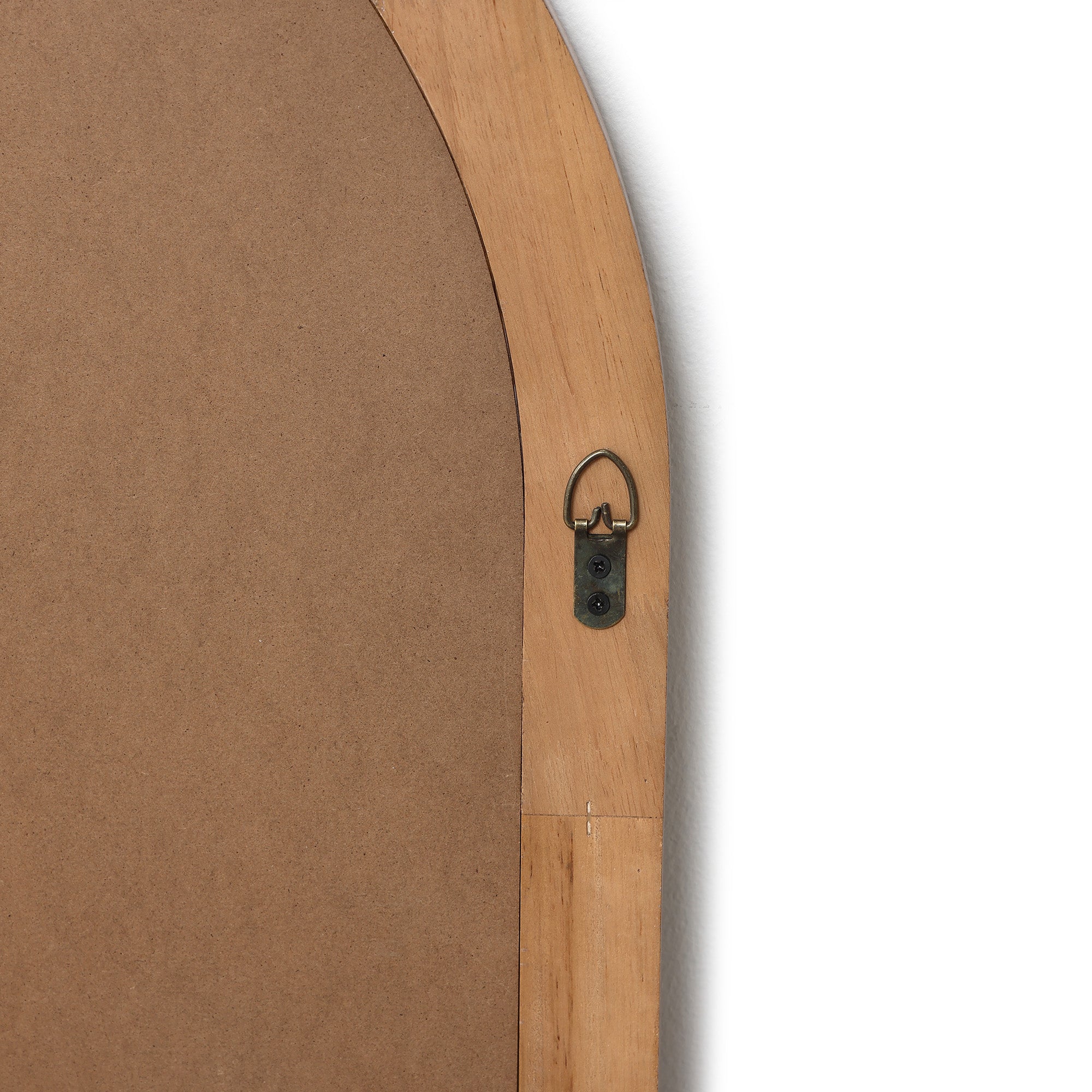 Arkaden-Form Holz-Wandspiegel mit Meander-Muster – Rustikal-Eleganter Ganzkörper-Spiegel