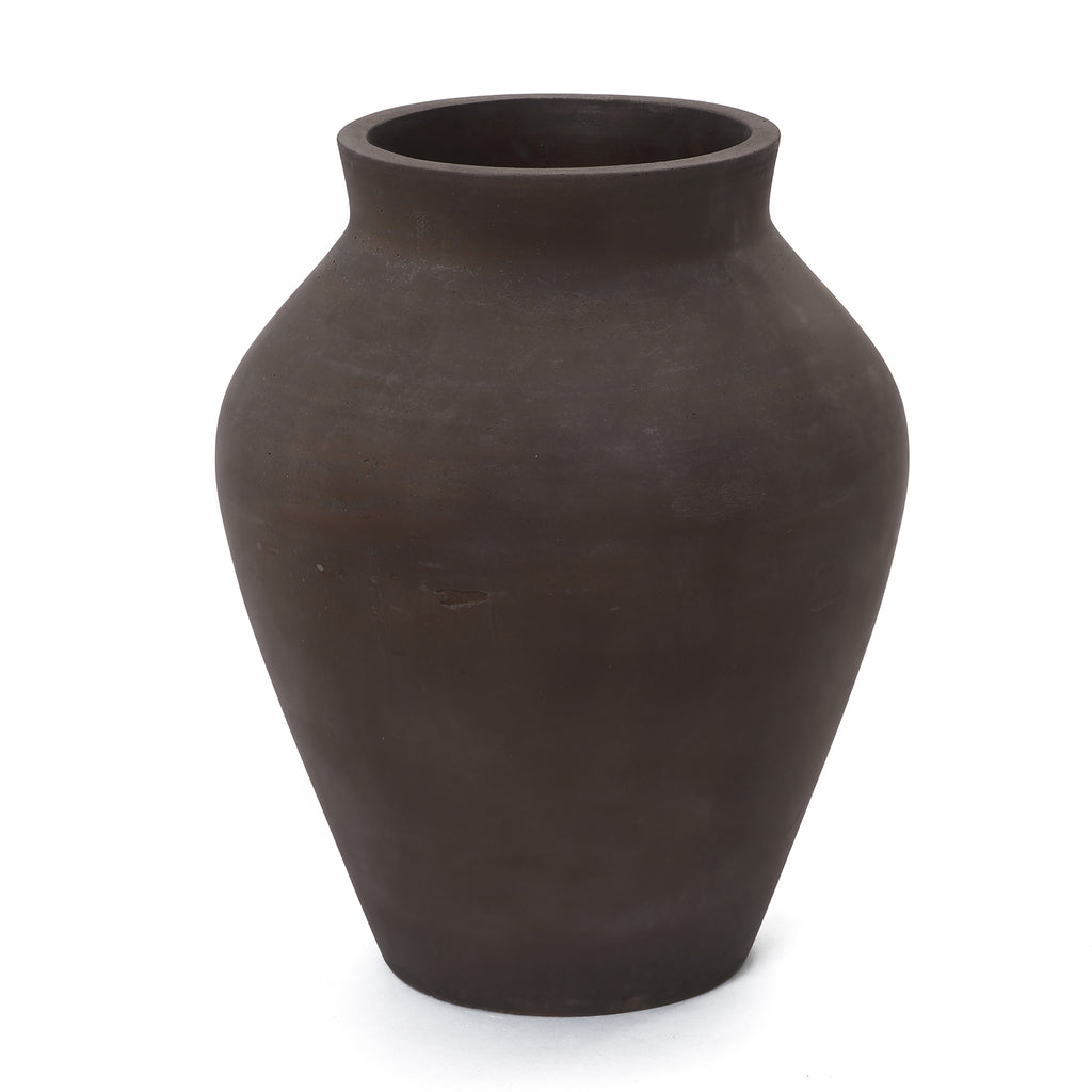 Vase Groß - Keramik-Optik aus Zement, Moderne Blumenvase im Wabi-Sabi Design