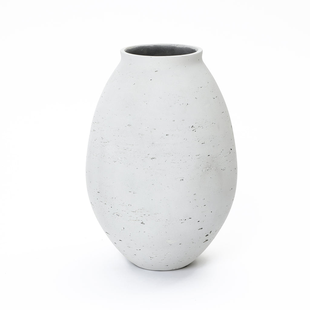 Moderne Blumenvase im Japandi-Stil, Handgefertigte Bodenvase