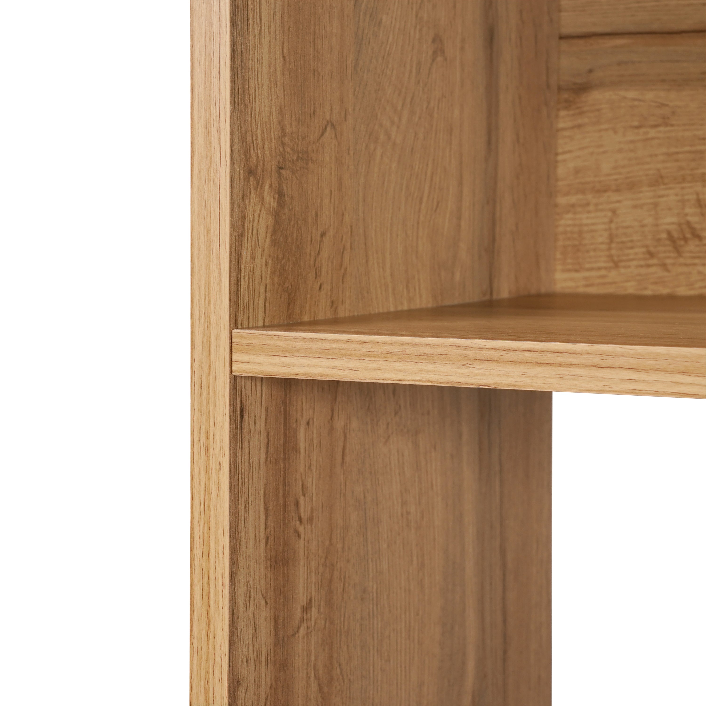 Bücherregal in Holzoptik mit Schrankfächern